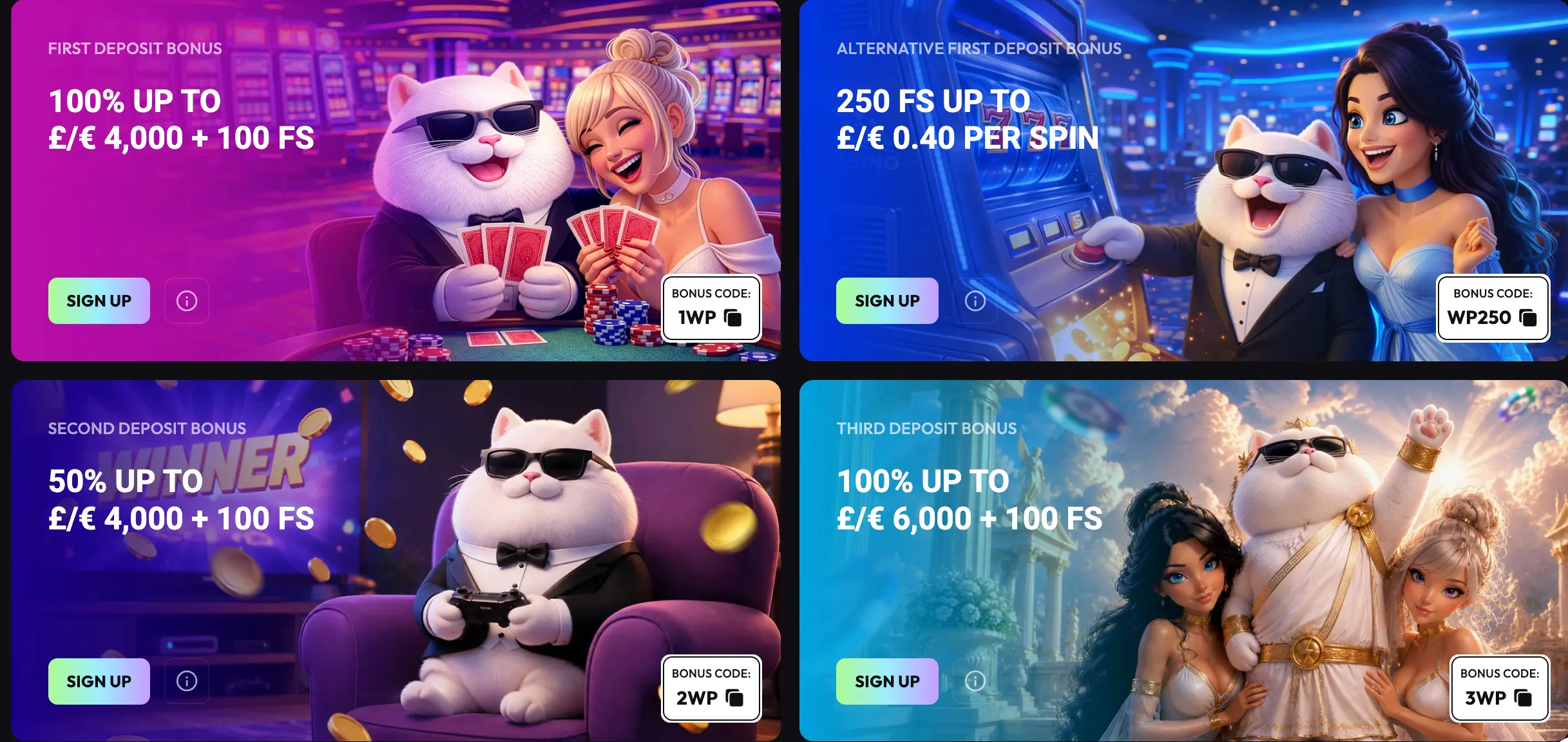 le service — bonus de bienvenue 100% jusqu'à 4 000 € plus 100 free spins